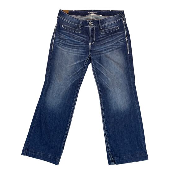 ARIAT Womens Western Entwined Mid Rise Stretch Trouser Plus Size Jeans Sz 16WR - Picture 1 of 10